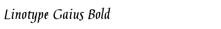 Linotype Gaius Bold